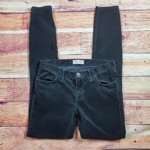 Madewell Corduroy Skinny Pants Size 26 Solid Black
